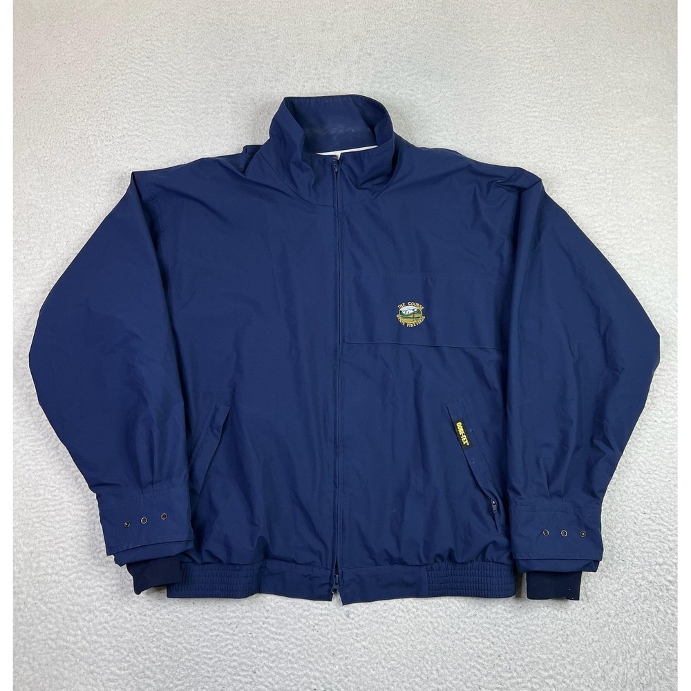 Zero Restriction Jacket Mens‎ Large Blue Gore-Tex Golf Wente Vineyards